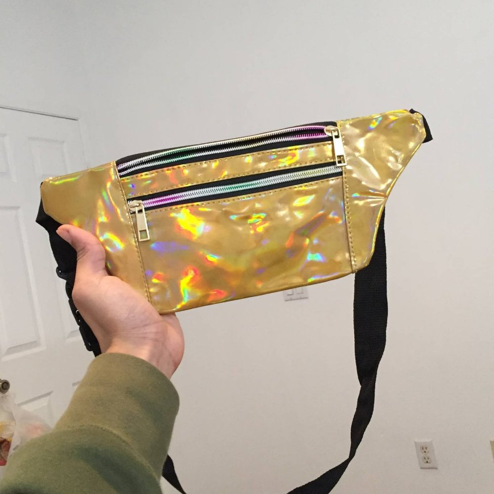 NWOT Golden Waist Bag